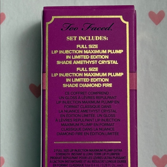 Too Faced FULL SIZE Lip Injection Maximum Plump Duo - Limited Edition - Picture 3 of 4